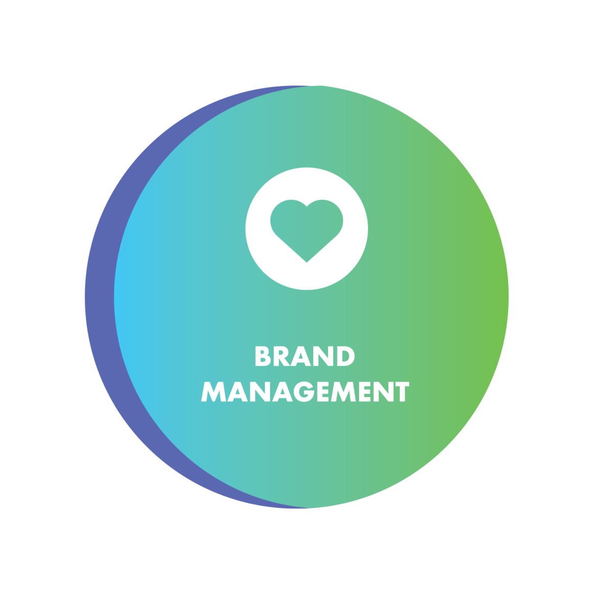Brand Management Badge with Teal Gradient