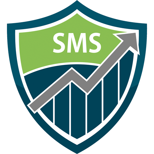 Teal Shield Logo with Grey Upward Arrow