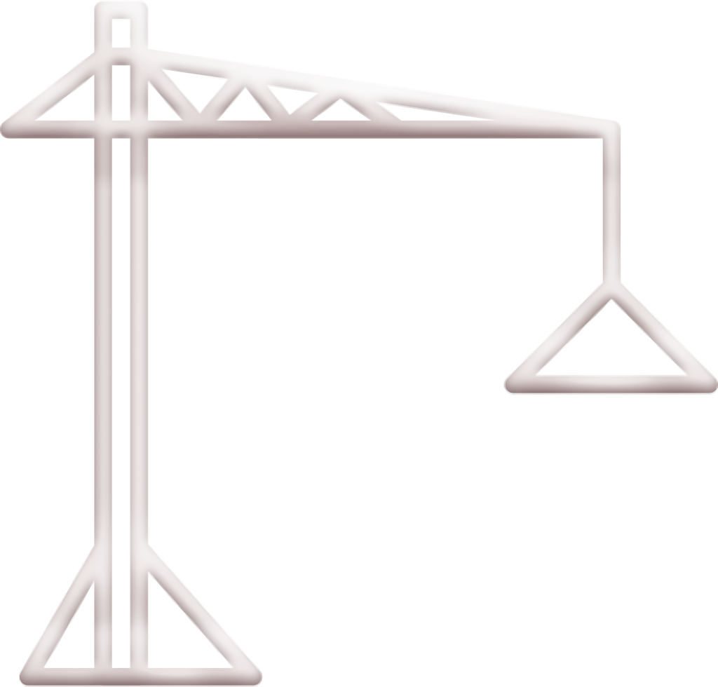 Building crane icon Hoist icon Real Assets icon Buildings Icon Construction Meter Market Renovation Structure transparent bac