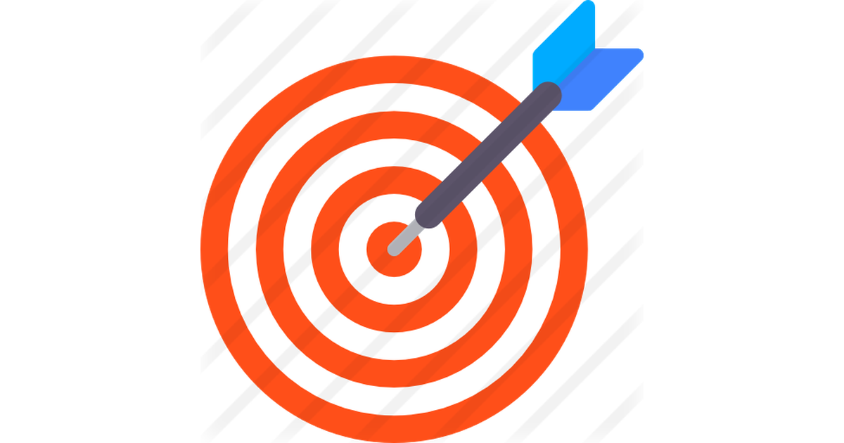 Bullseye Target with Grey Dart and Blue Fletching