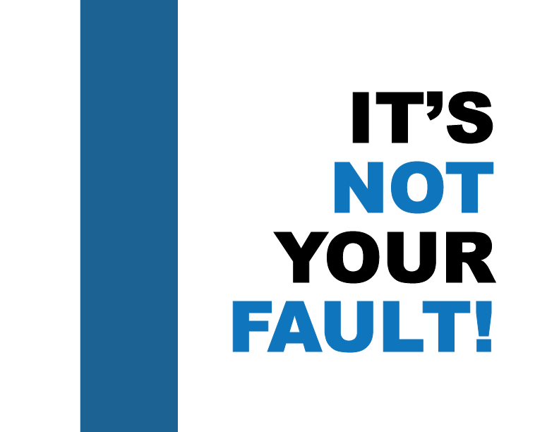 Bold It's Not Your Fault Lettering
