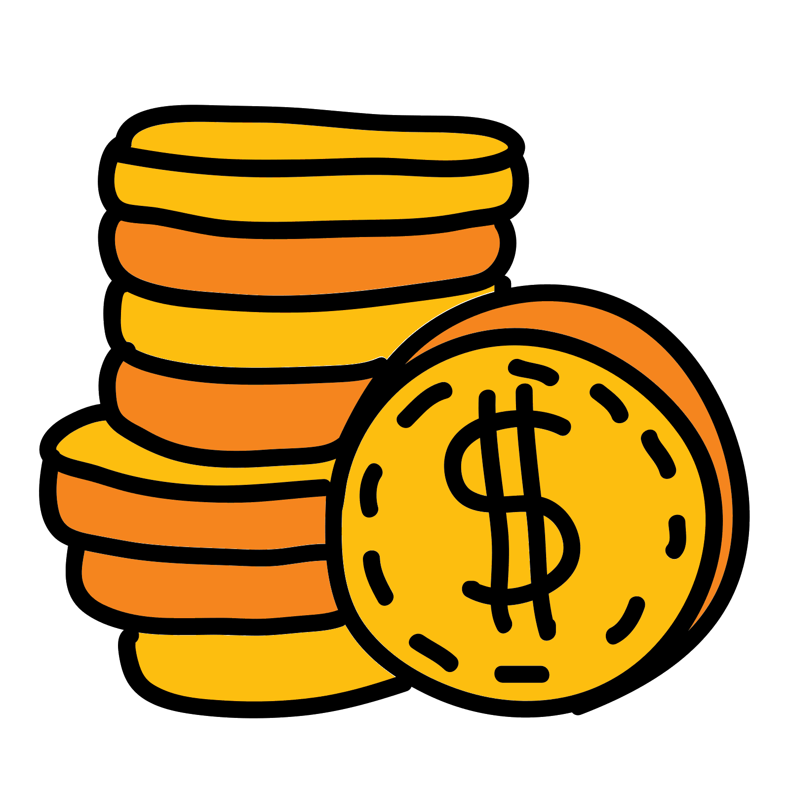 Cartoon Money Dividend Investment Expense Banknote Finance Payment Market transparent bac