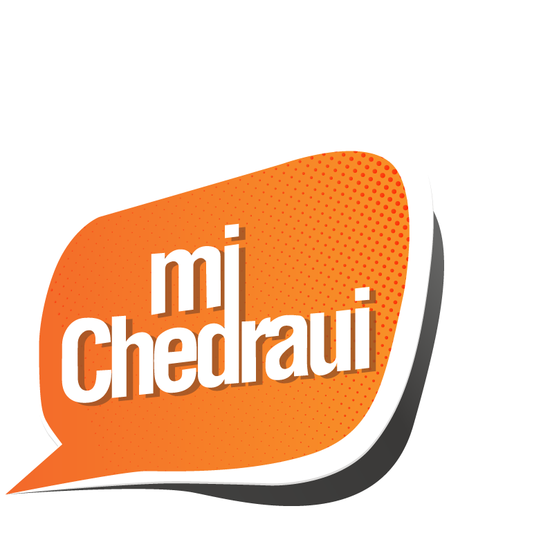 Orange Speech Bubble with Bold White Lettering
