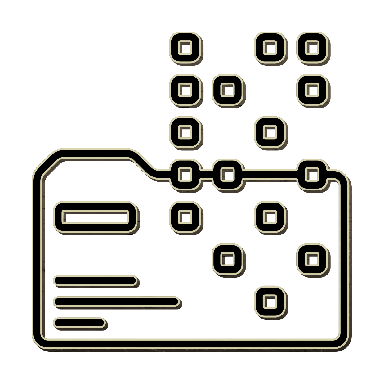 Data collecting icon Analytics icon Business System Company Market Research Data Management Information Technology t