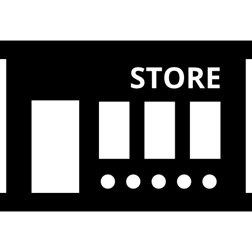 computer icons building e commerce retail online shopping market building