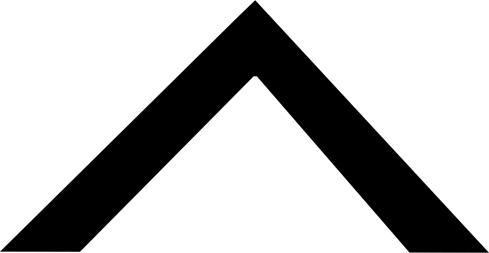 Solid Black Upward Chevron Arrow