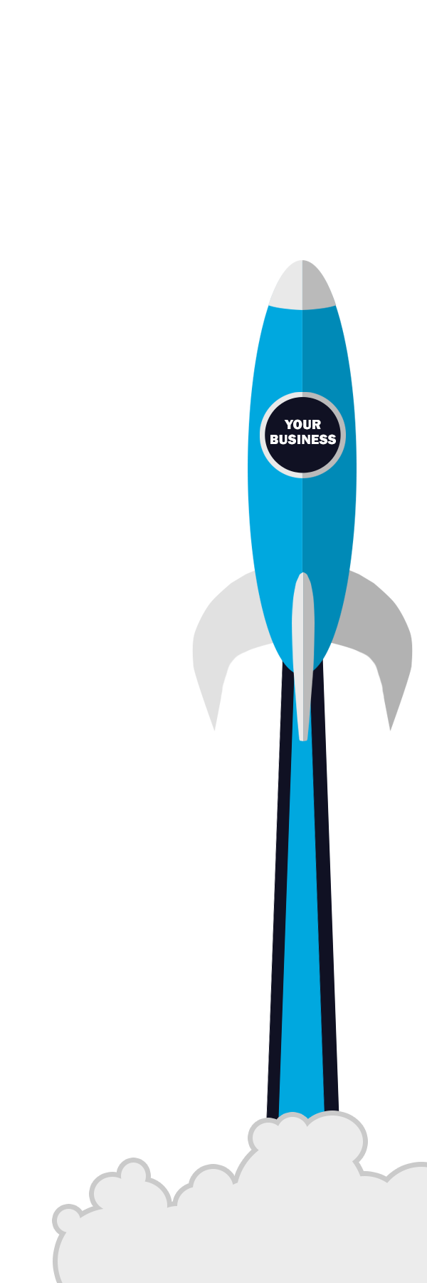 Blue Rocket Launch with Navy Badge