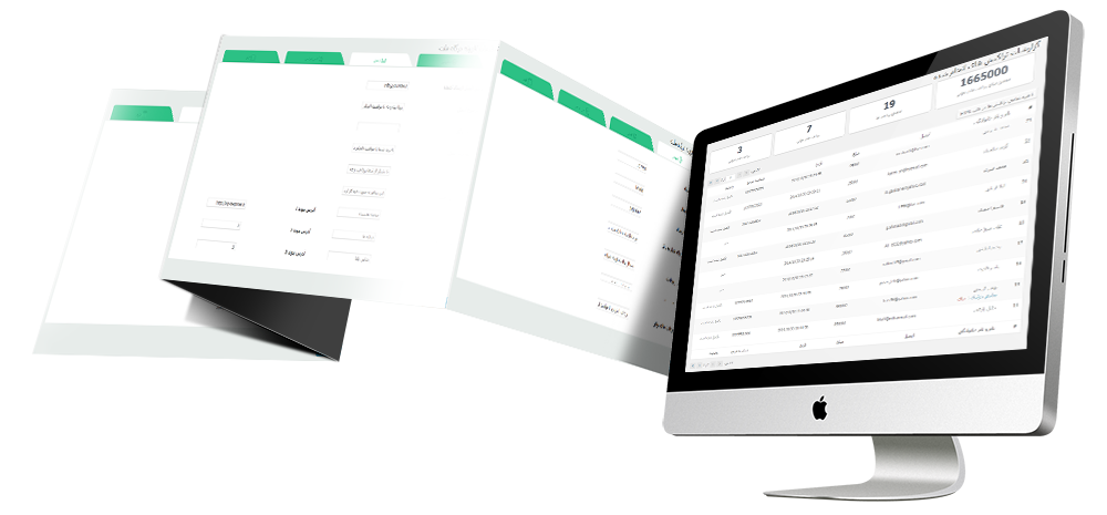 Silver Desktop Monitor with Data Dashboard