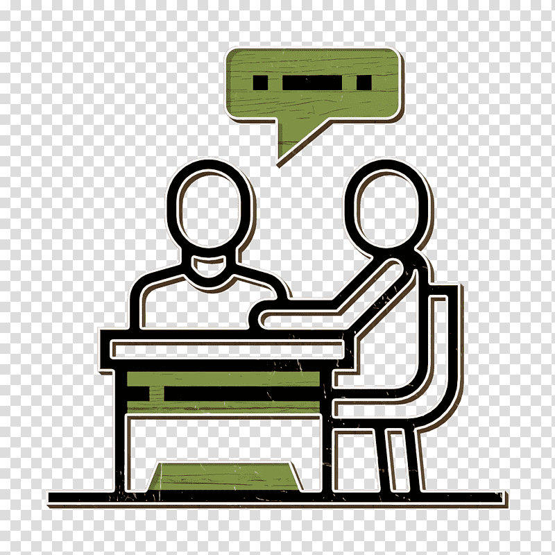 Consultation Line Icon with Green Speech Bubble