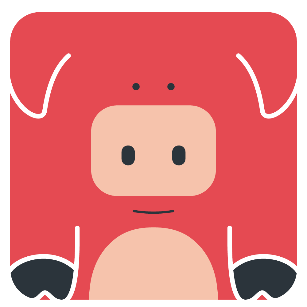 creative market icon vector livestock pig