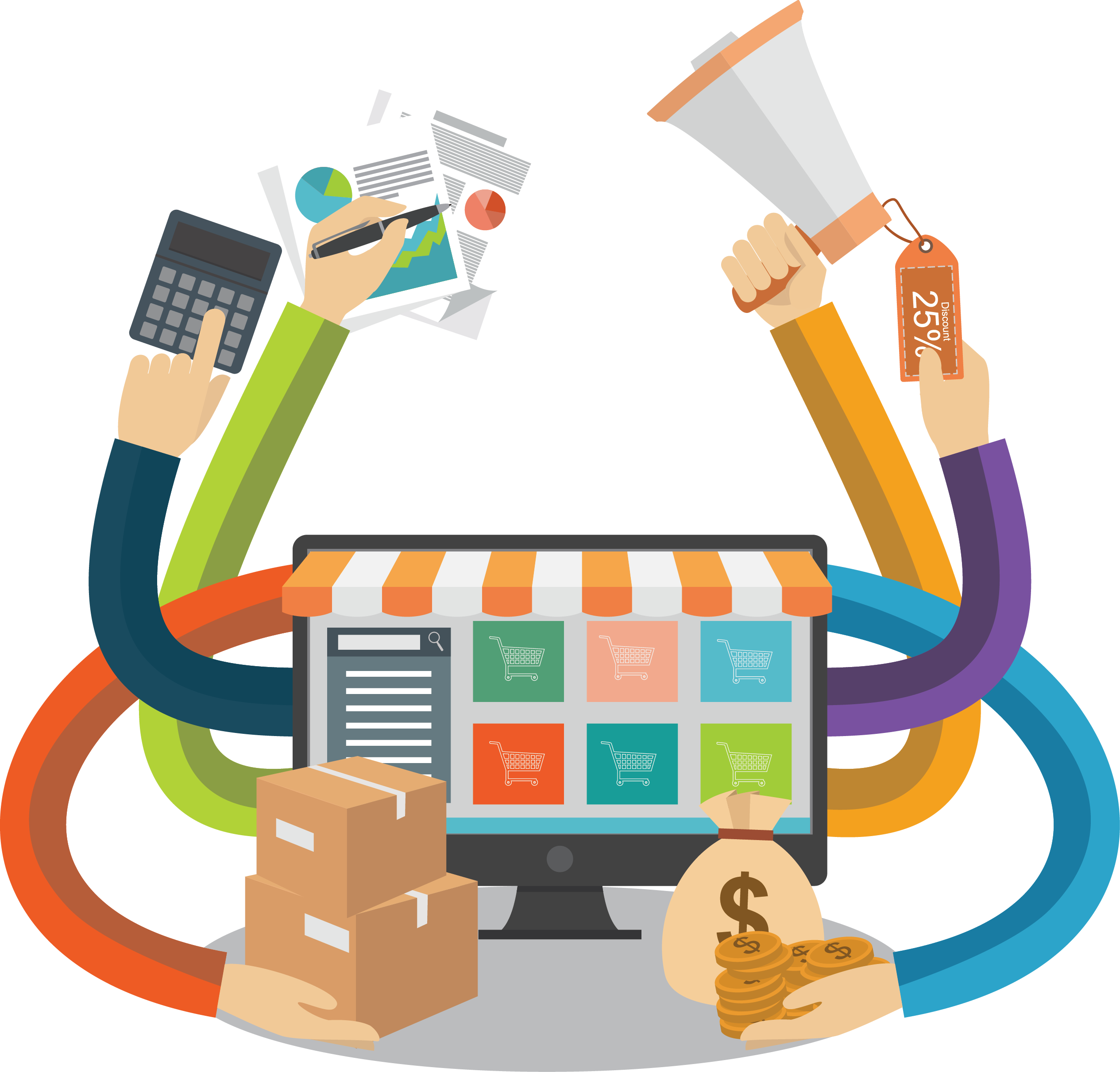 Digital Marketing Emarketplace Ecommerce Advertising Online Marketplace Sales Customer Service Online Shopping transparent bac