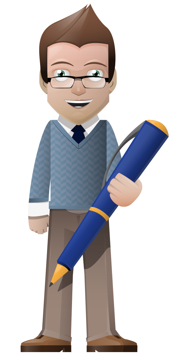 digital marketing employment linkedin entrepreneur professional network service cartoon painted glasses pen business people