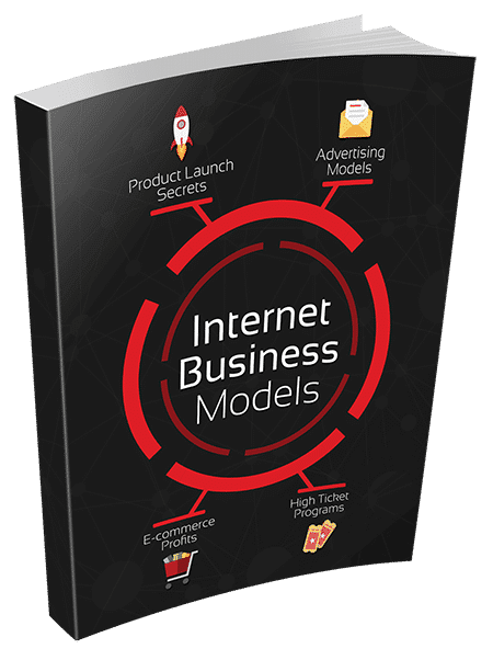Internet Business Models Ebook Cover, Black and Red