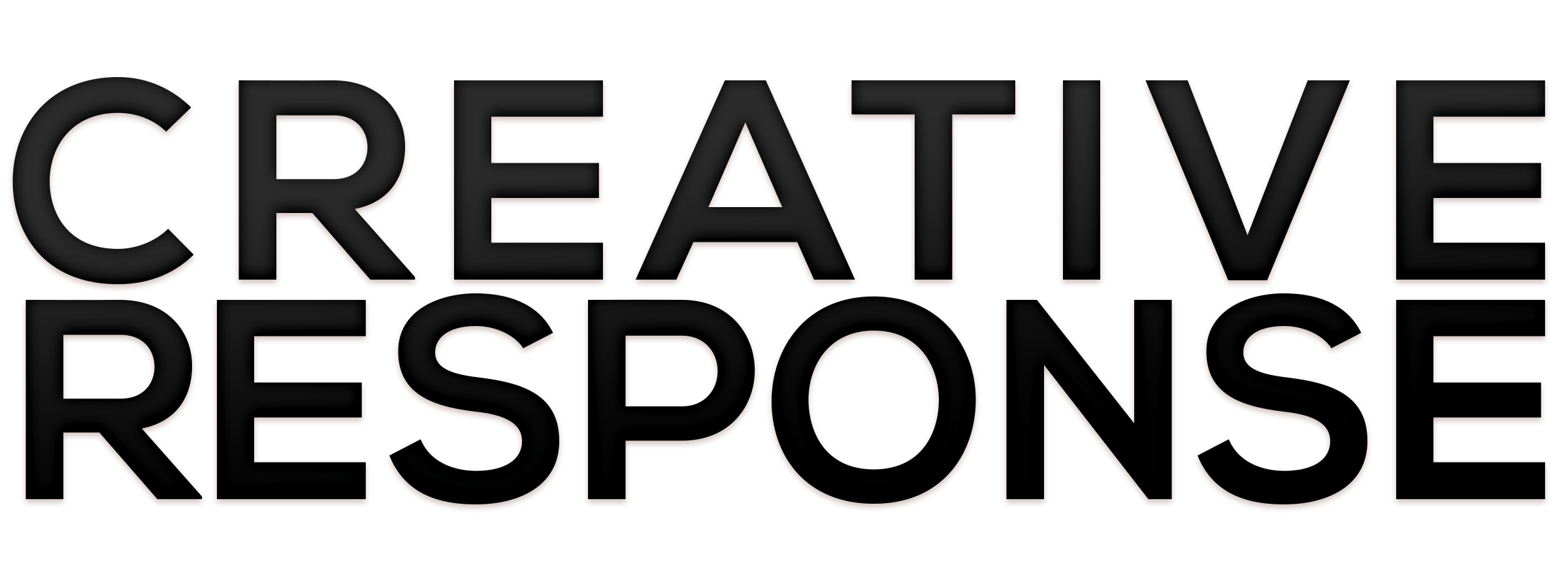 Creative Response Bold Black Sans-Serif Logo