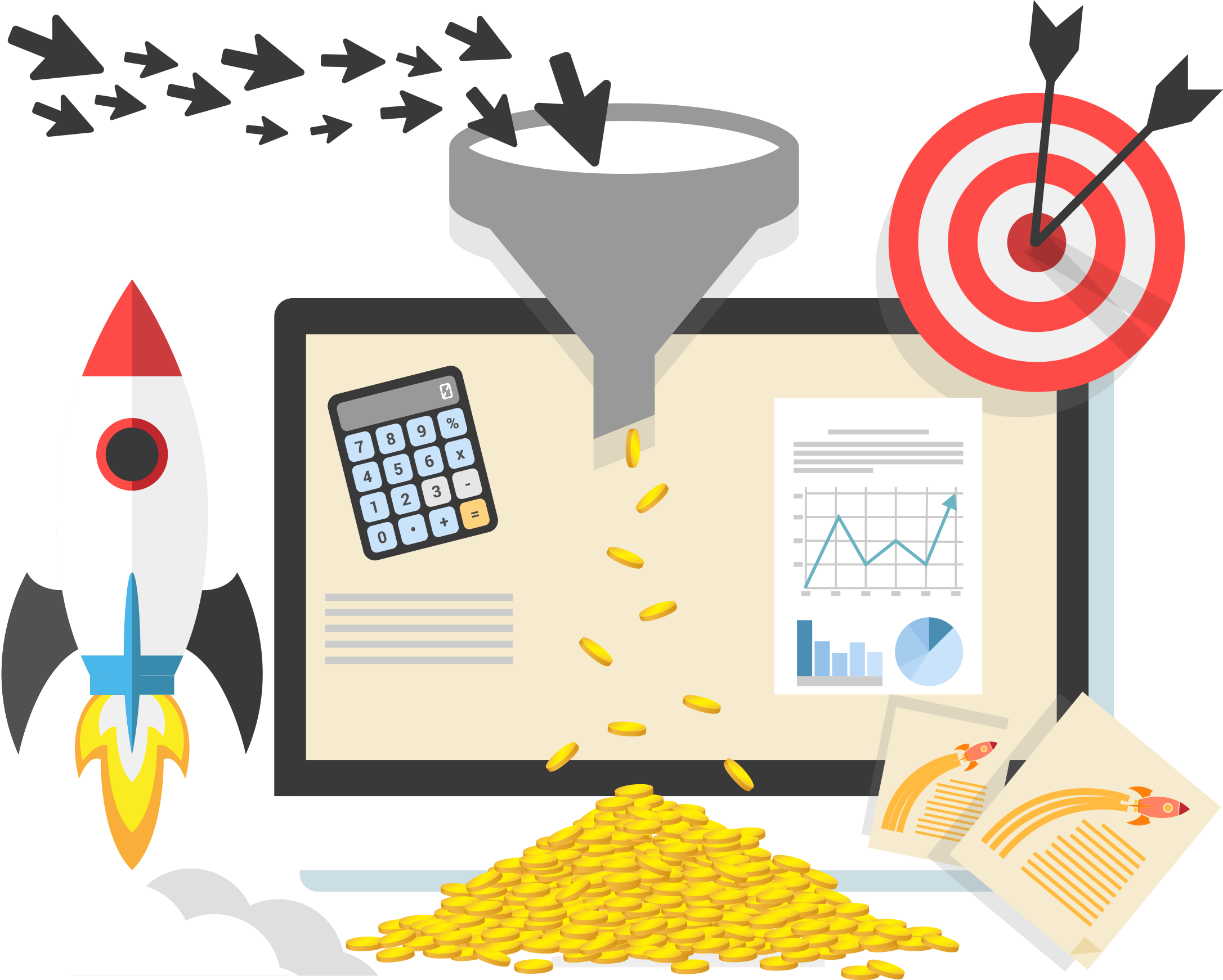 Digital Marketing Sales Process Lead Generation Business Search Engine Optimization Funnel Consumer Web Development transparent bac