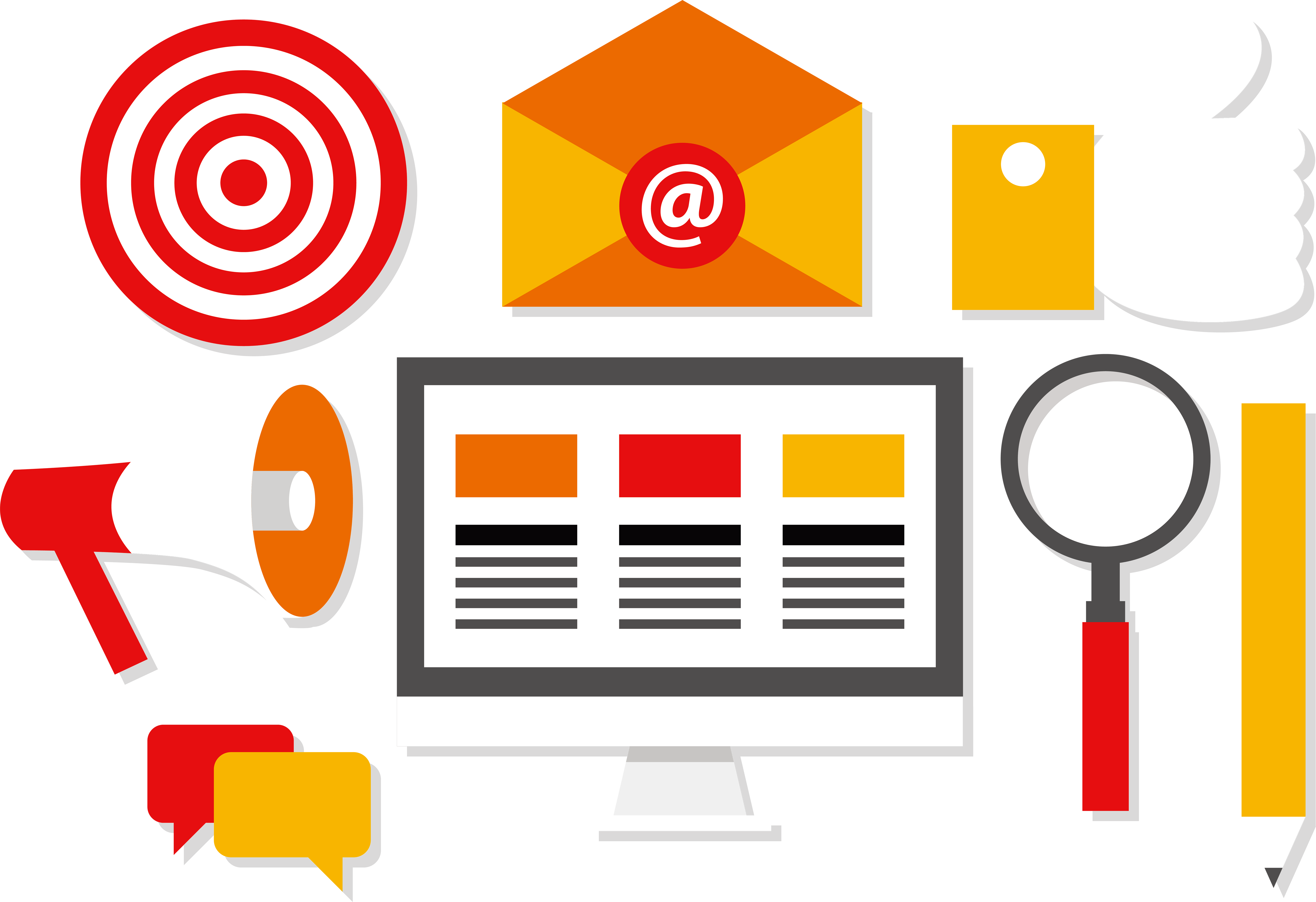 digital marketing social media euclidean vector vector illustration social media marketing