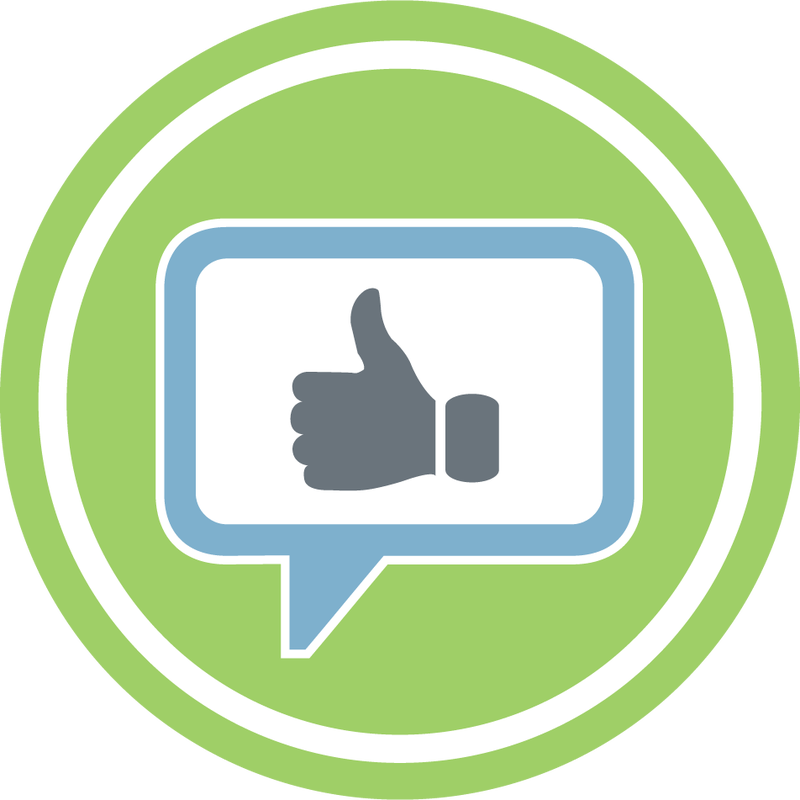 Thumbs Up Icon in Speech Bubble
