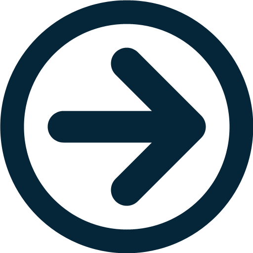 Dark Navy Right Arrow in Circle Icon