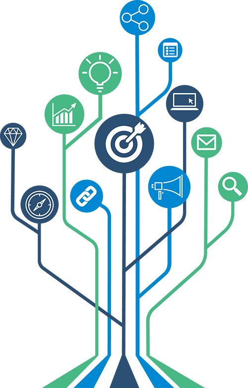 Digital Marketing Symbol Digital Strategy Computer Monitors Concept Gear Technology Business transparent bac