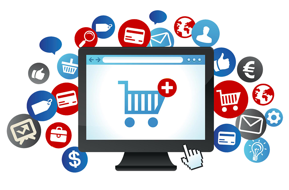 Ecommerce Logo Business Web Design Shopping Cart Software Web Development Goods Marketing Electronic Business transparent bac