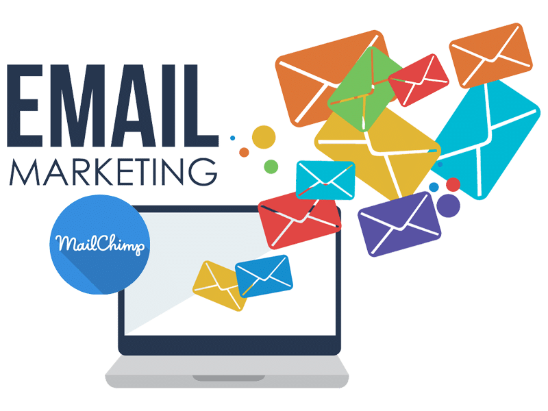 Colorful Flying Envelopes from Laptop Screen