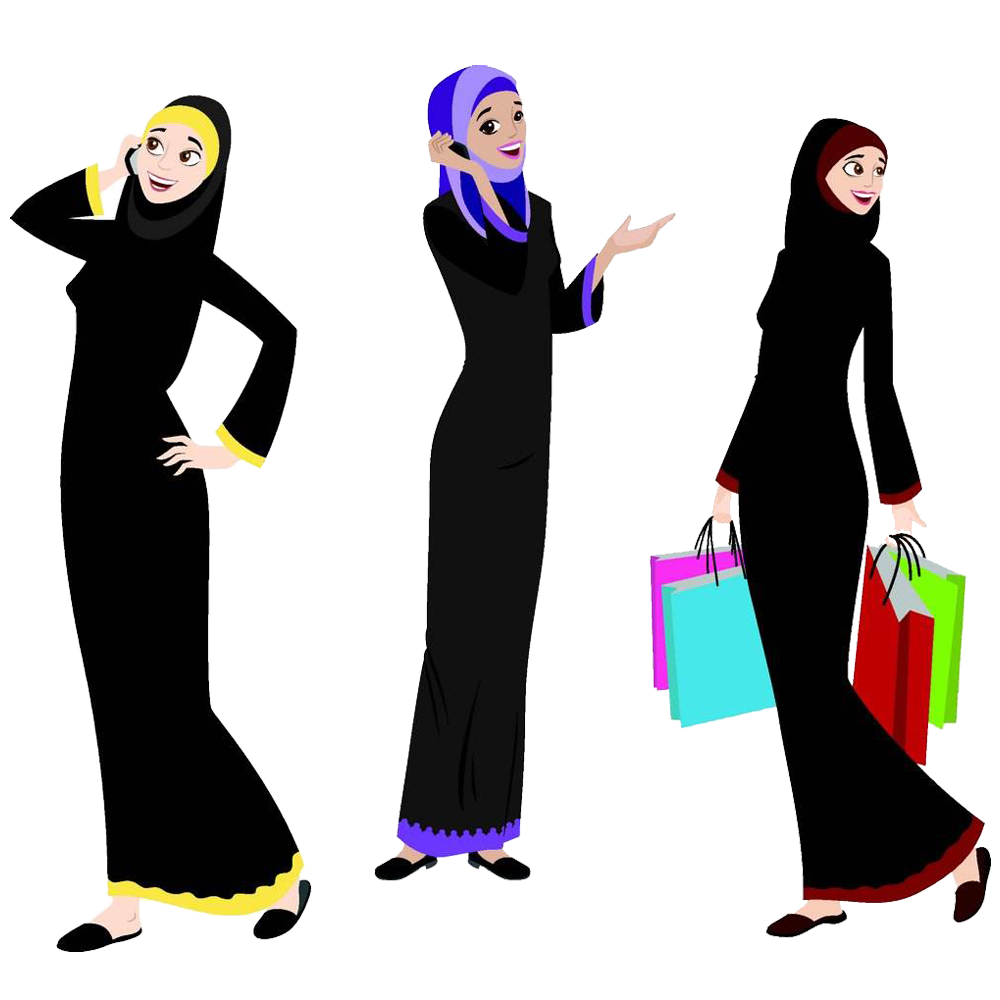 dubai digital marketing search engine optimization web search engine illustration three fashionable hui women