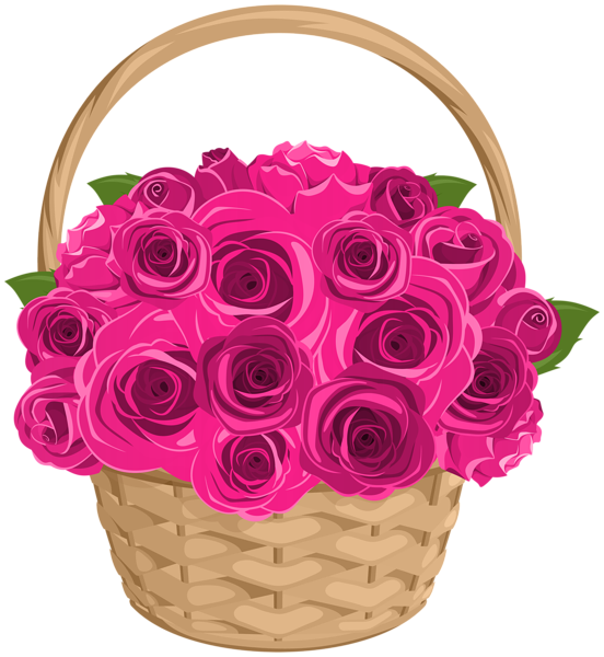 garden roses blog clip art market basket