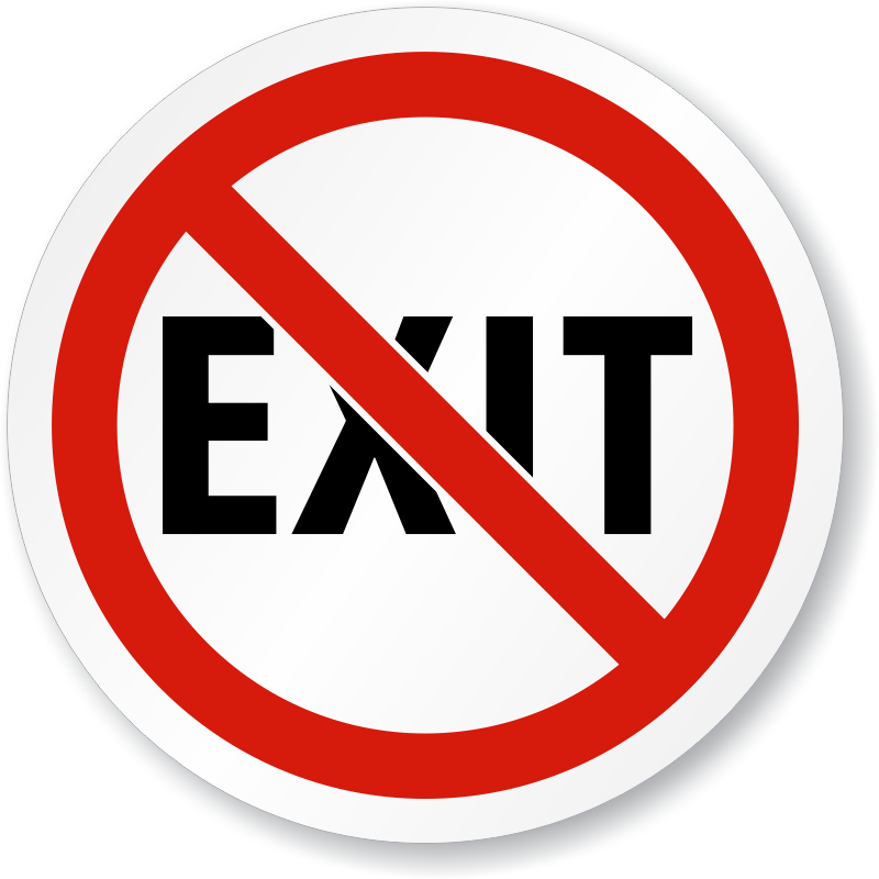 exit sign public relations emergency exit marketing exit