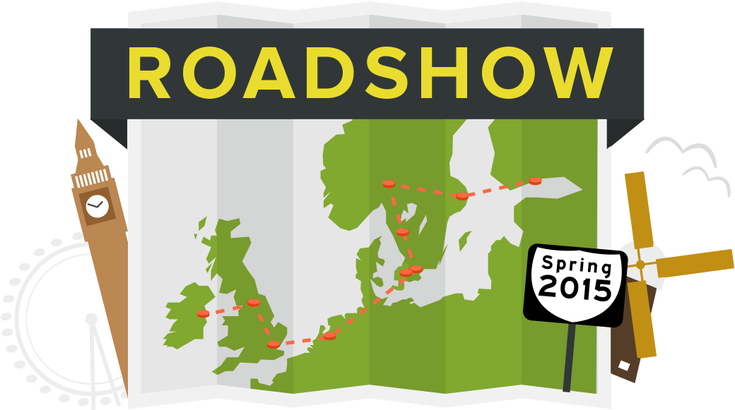 financial roadshows footprint episerver marketing map marketing cartoon