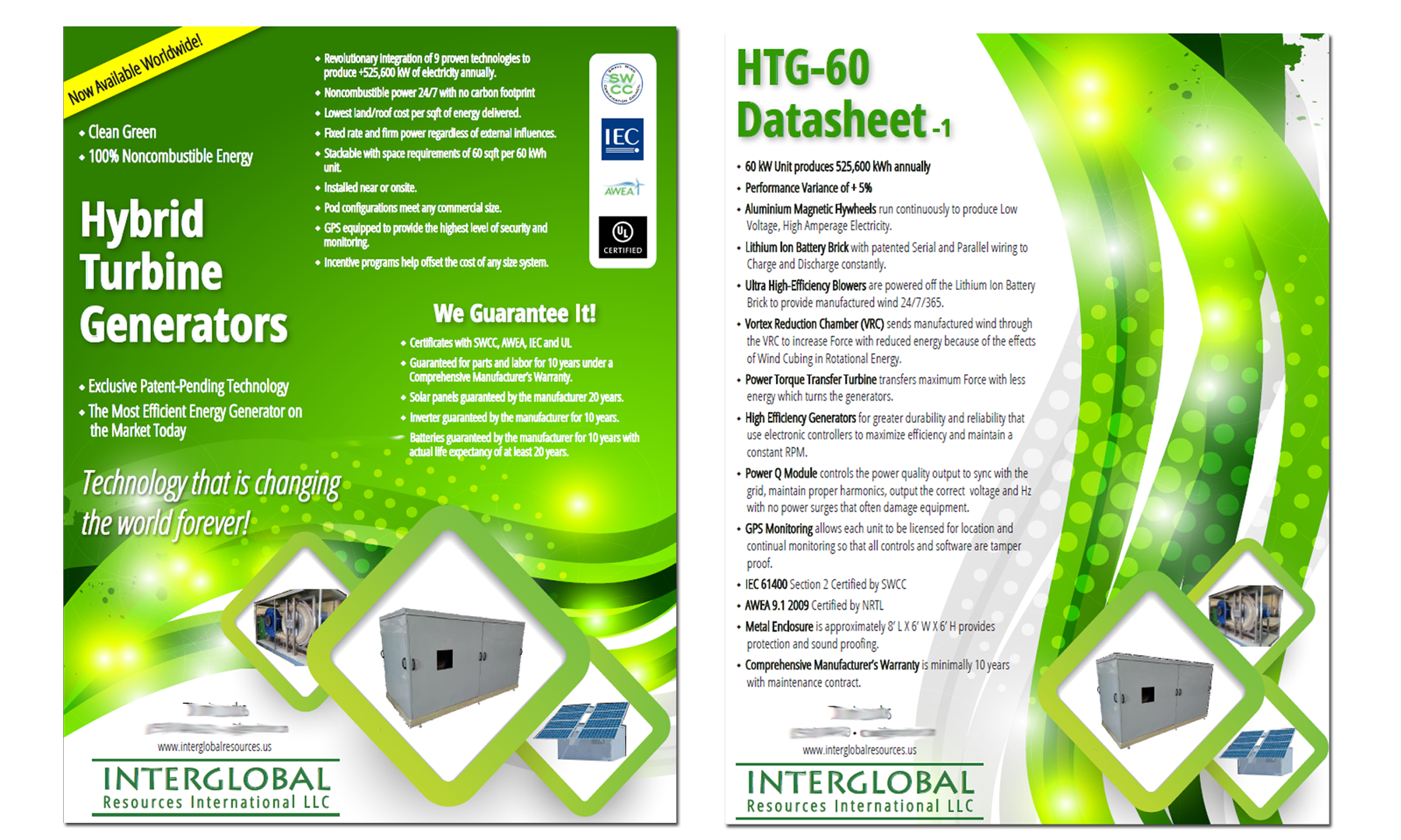 graphic design product design green marketing materials