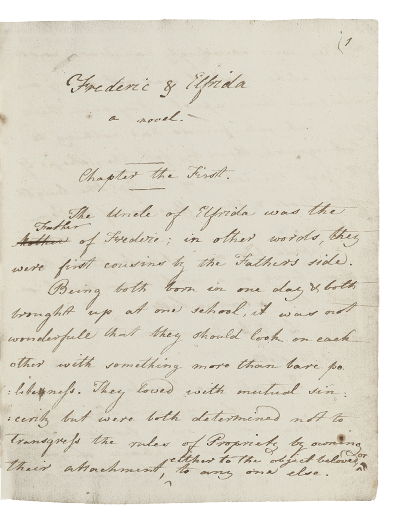 Handwritten Manuscript Page in Brown Ink