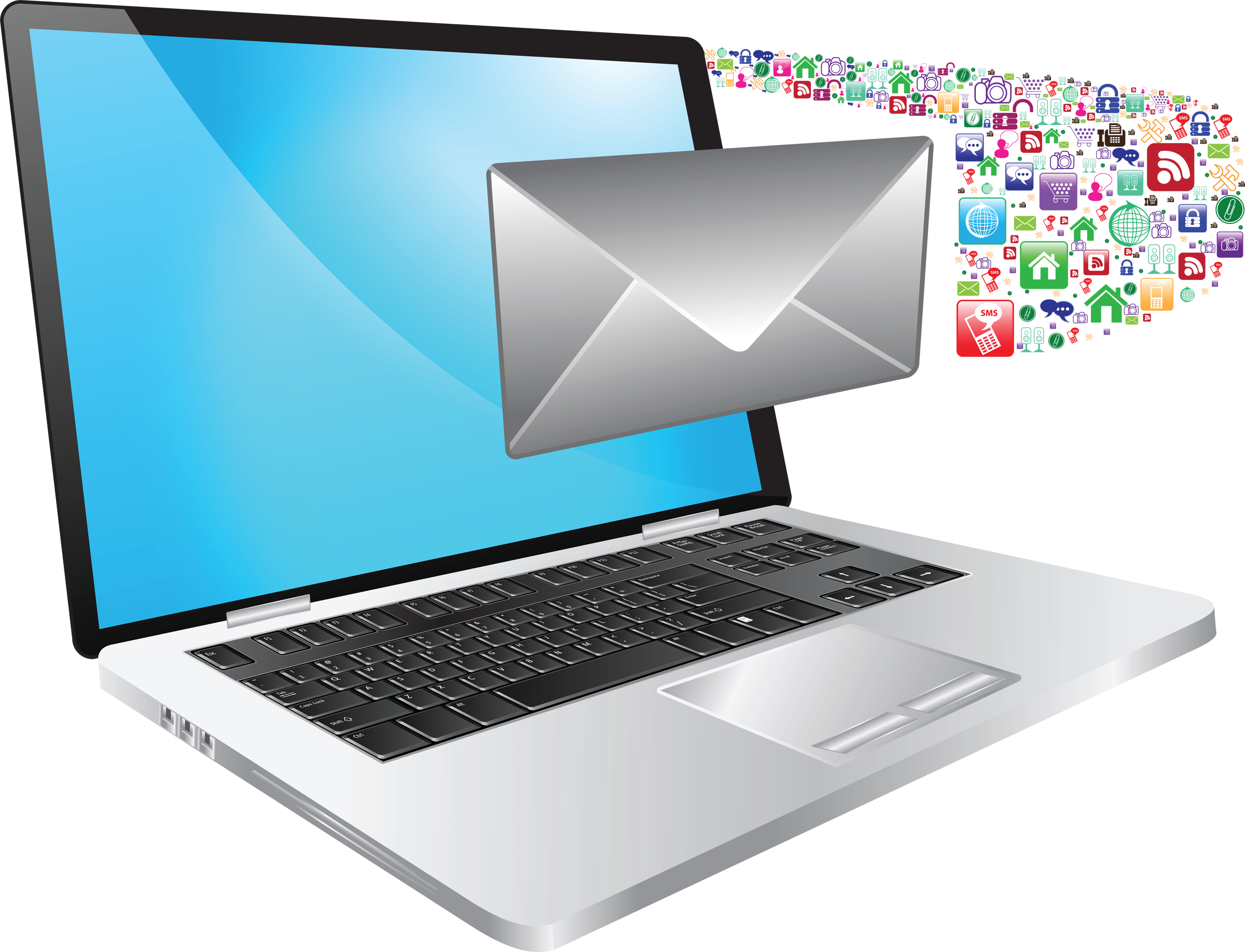 laptop email marketing web development computer software salesman