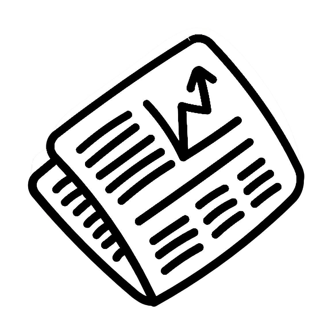Market icon news icon newspaper icon Icon Line Logo transparent bac