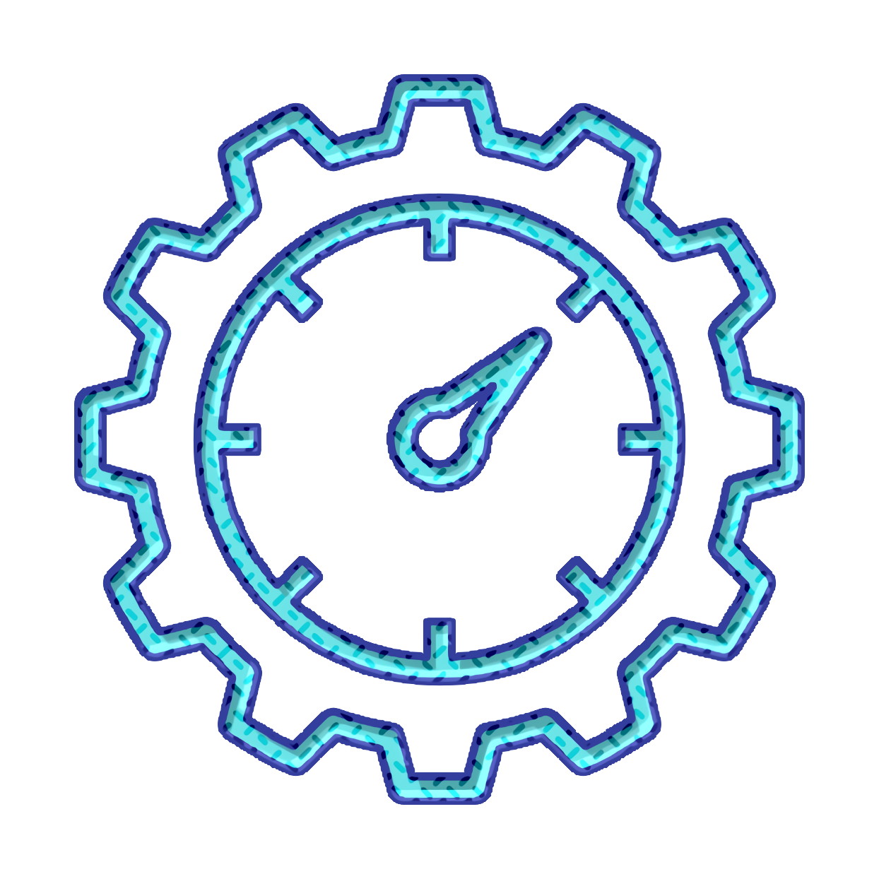 Market icon Speed icon Performance icon Market Icon Circle Symbol Sticker transparent bac