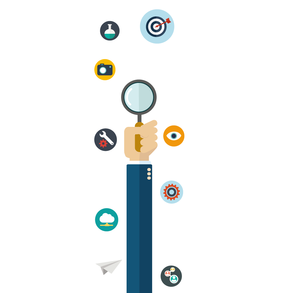 market research marketing vector business search