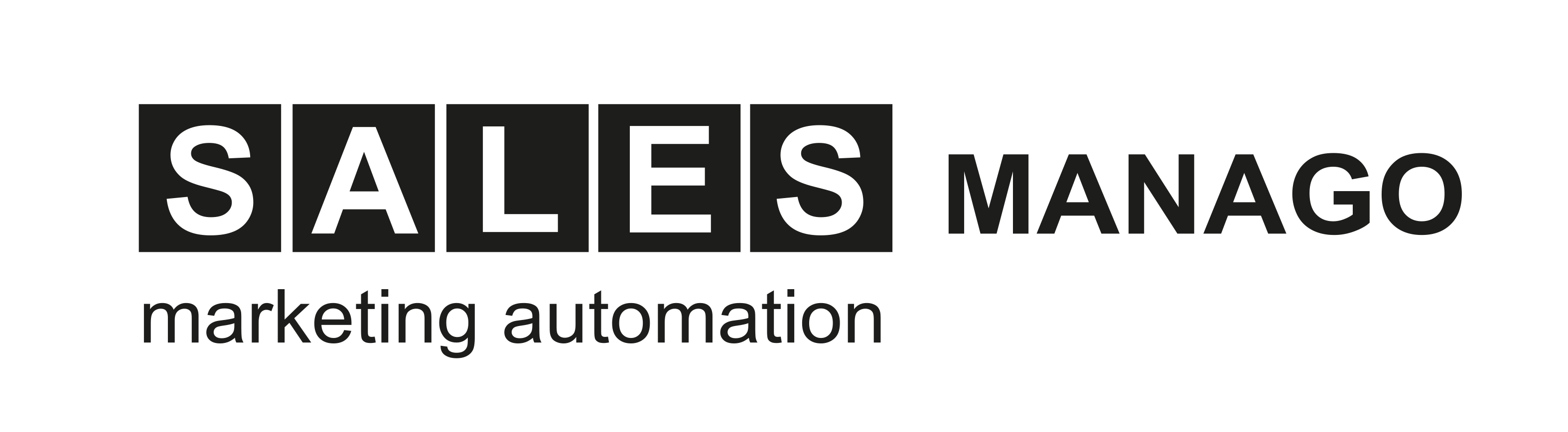 Sales Manago Logo with Black Lettering