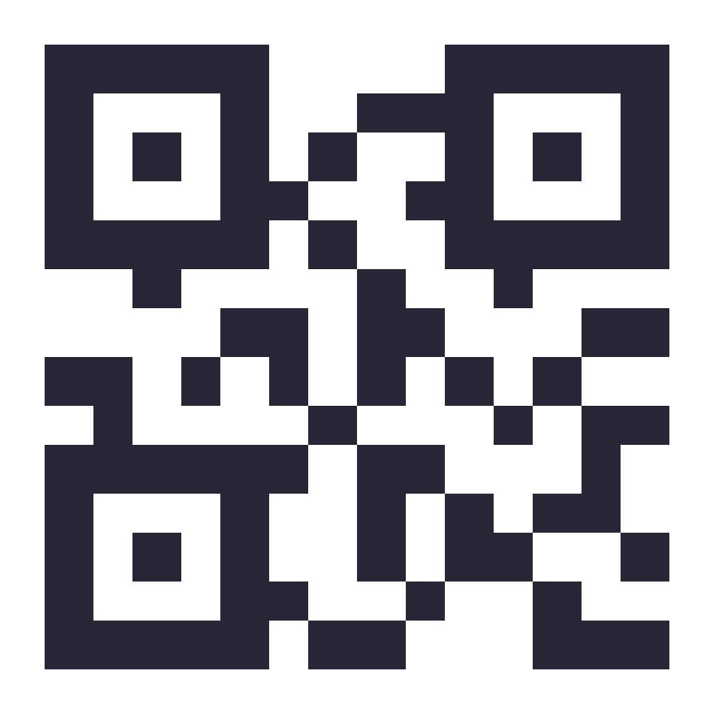 Dark QR Code with Corner Finder Patterns