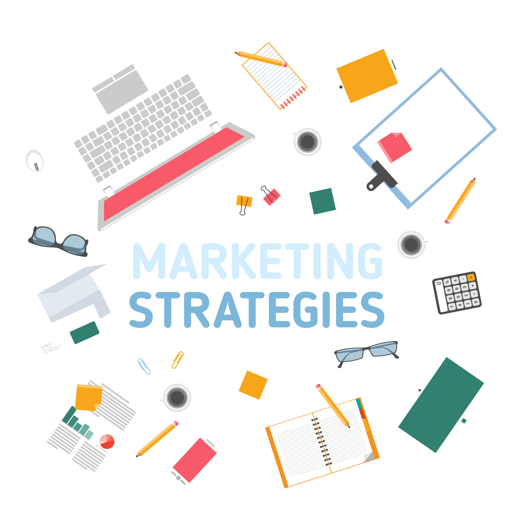 marketing illustration work supplies illustration