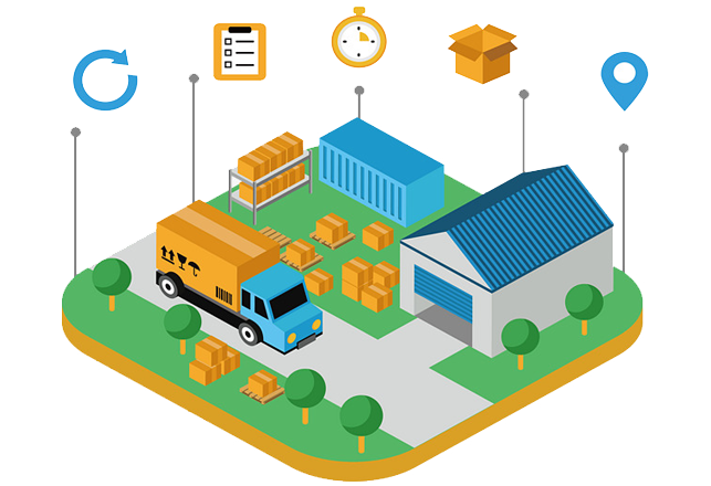 Marketing Logistics Delivery Management Warehouse Ecommerce Business INVENTORY transparent bac