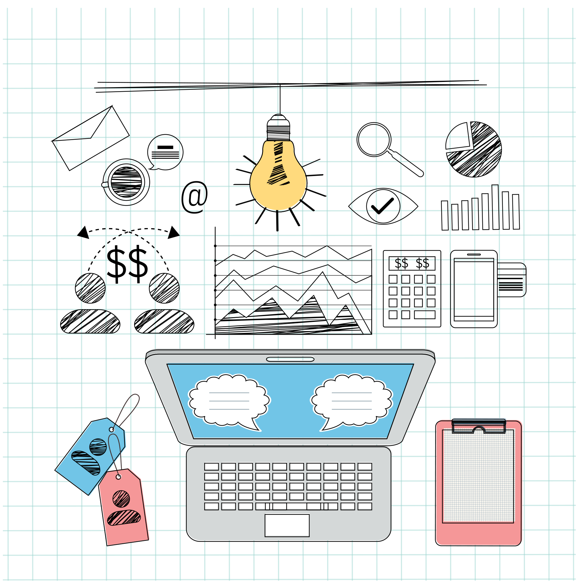 marketing plan business marketing illustration