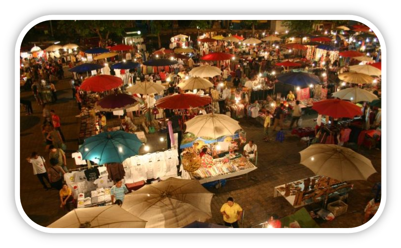 night market thai cuisine street food chiang mai night bazaar marketplace night market