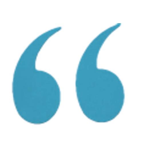 Teal Bold Rounded Double Quotation Mark