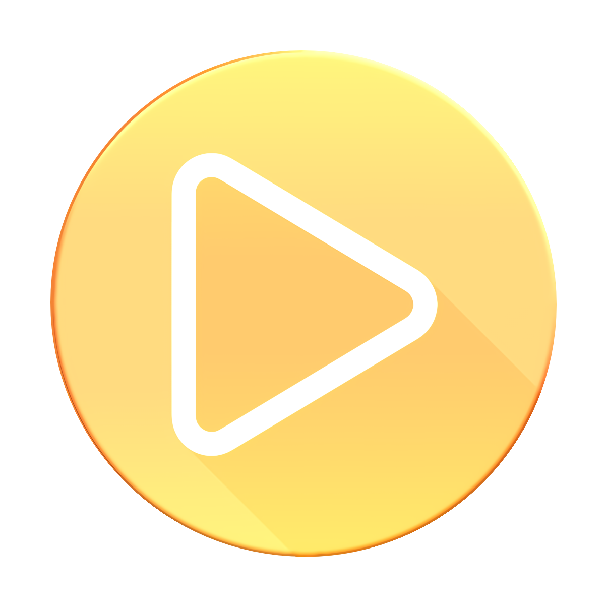 Online icon play icon social market icon Web Icon Web Page Icon Yellow Sign Symbol Circle Logo transparent bac