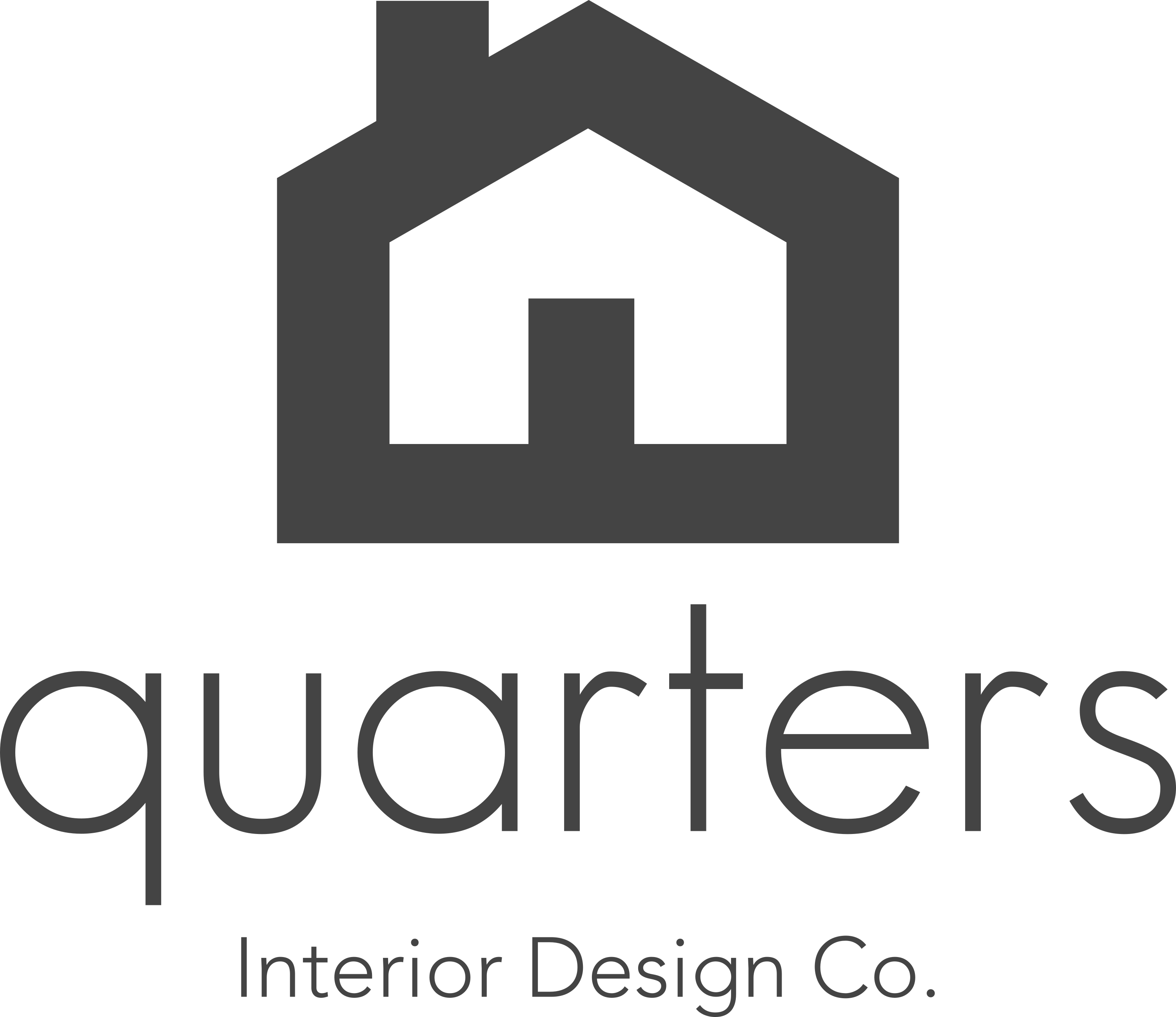Dark Grey House Outline Logo