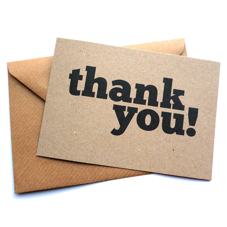 paper youtube digital marketing old fashioned thank you sign