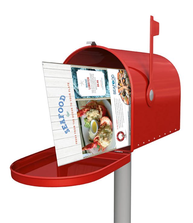 post box advertising mail letter box direct marketing print flyer