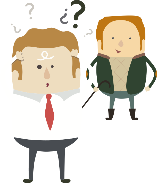 question company management business marketing fuding vector