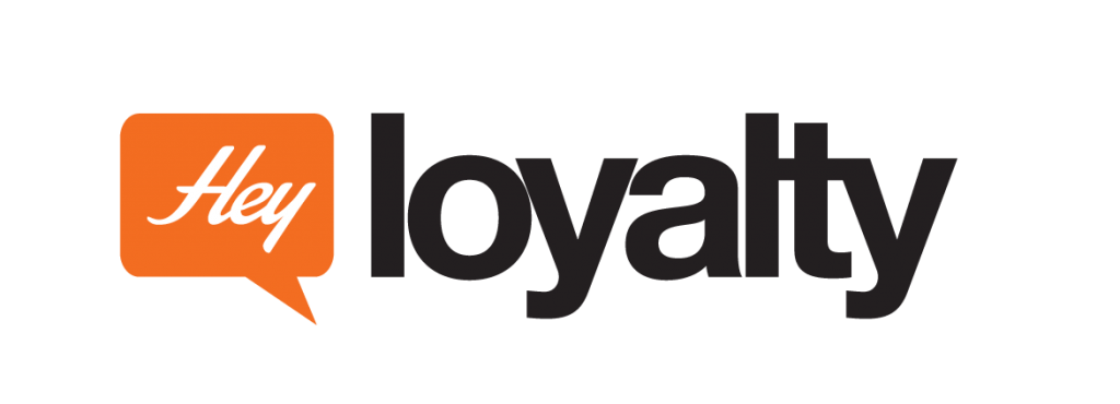 Hey Loyalty Logo, Orange Speech Bubble
