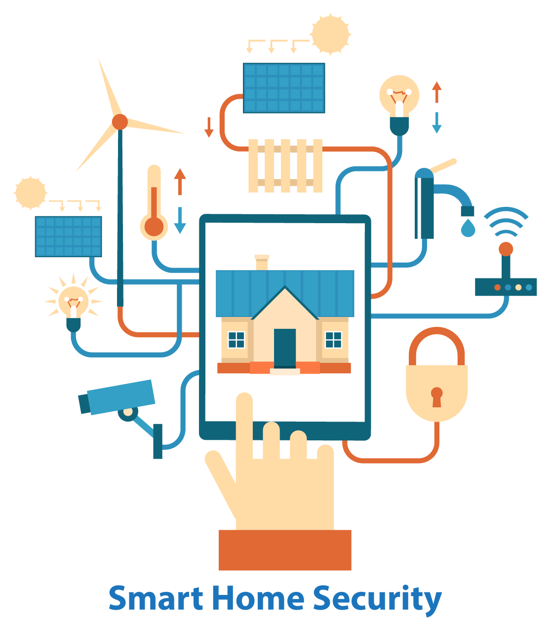 Real Estate Technology Home Automation Flat Design Creative Market Encapsulated PostScript House Infographic transparent bac