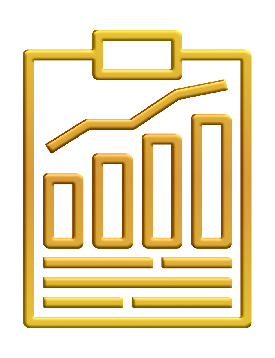 Report icon Result icon Marketing Management icon Text Yellow Line Rectangle Logo transparent bac